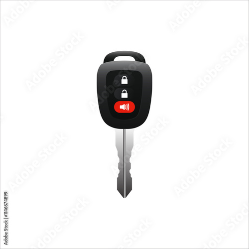 Car key vector. Automotive key vector. Car Key lock vector.