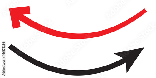 nvis48 NewVectorIllustrationSign nvis - curved arrow right direction vector sign . isolated transparent . black large . big simple icon 