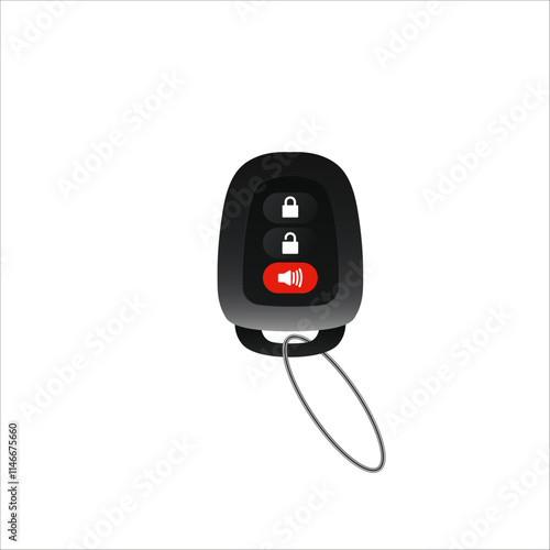 Car key vector. Automotive key vector. Car Key lock vector.