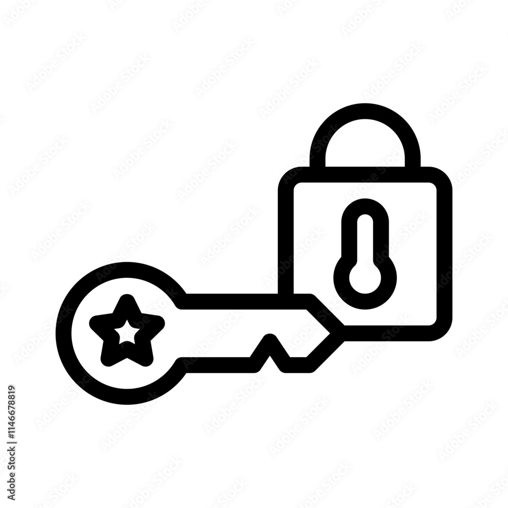 key line icon key line icon