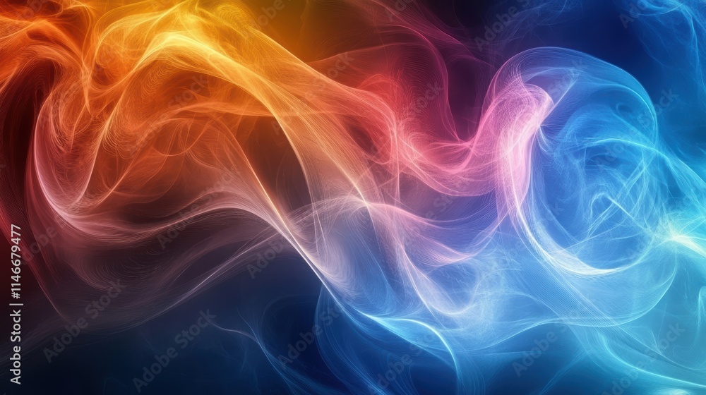 Fototapeta premium abstract colorful swirling smoke background