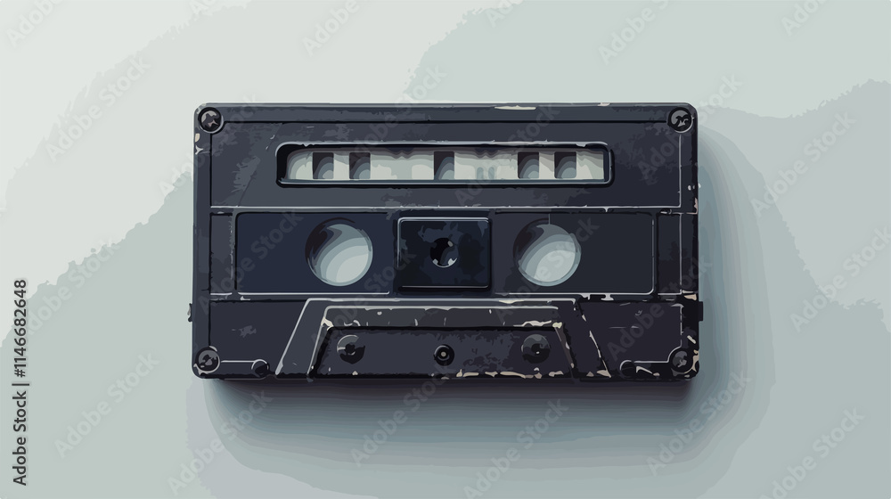 Obraz premium Vintage Audio Cassette Tape for Retro Music Lovers