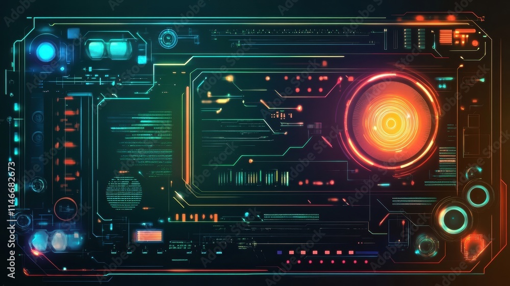 futuristic technology interface hud display futuristic technology interface hud display
