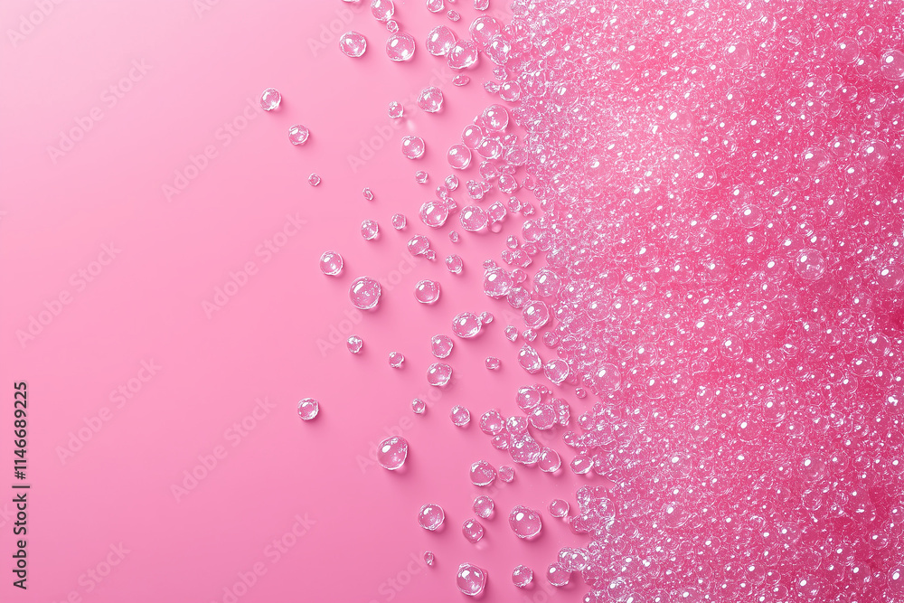 Pink background with many small bubbles Pink background with many small bubbles
