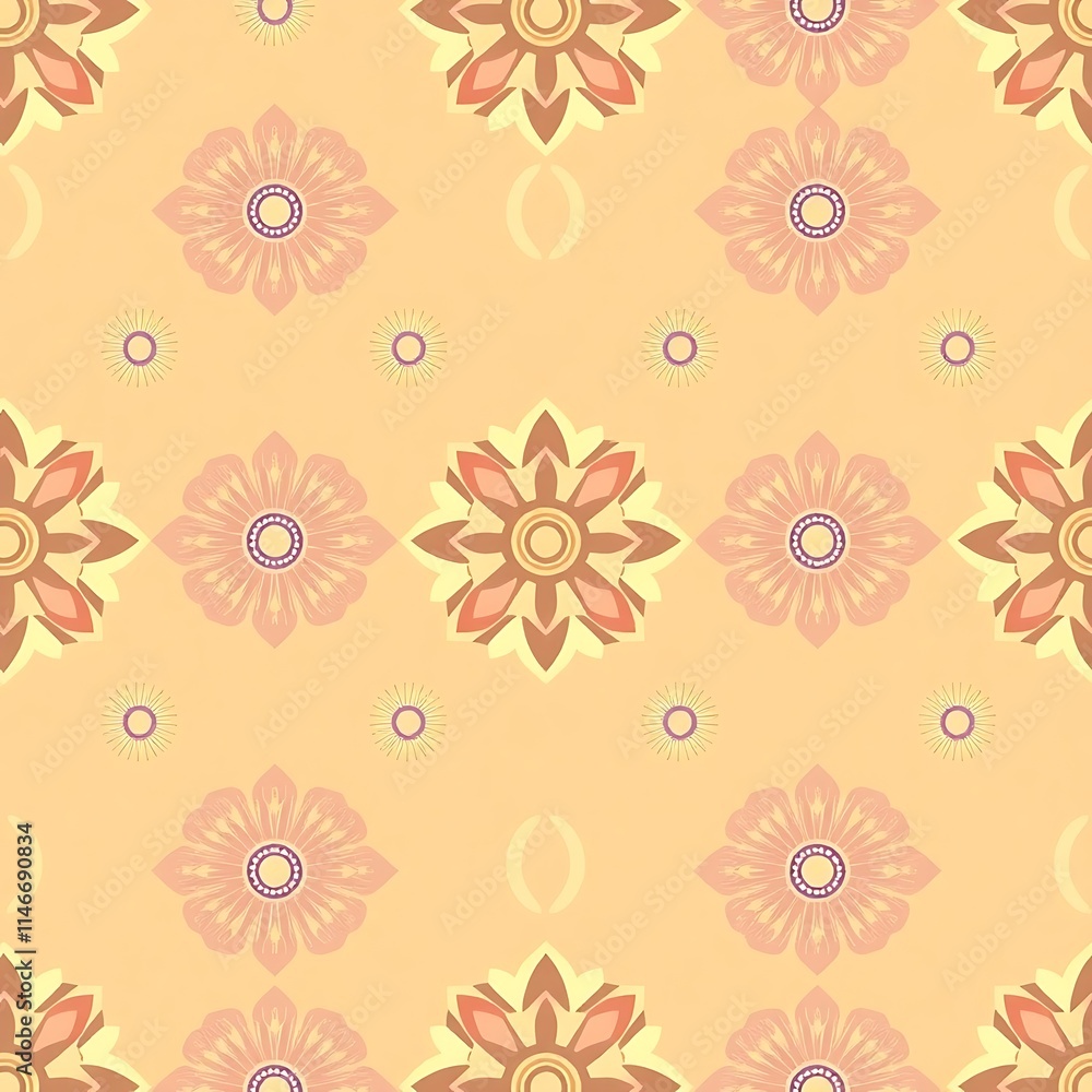 Peach Blossom Seamless Pattern Peach Blossom Seamless Pattern