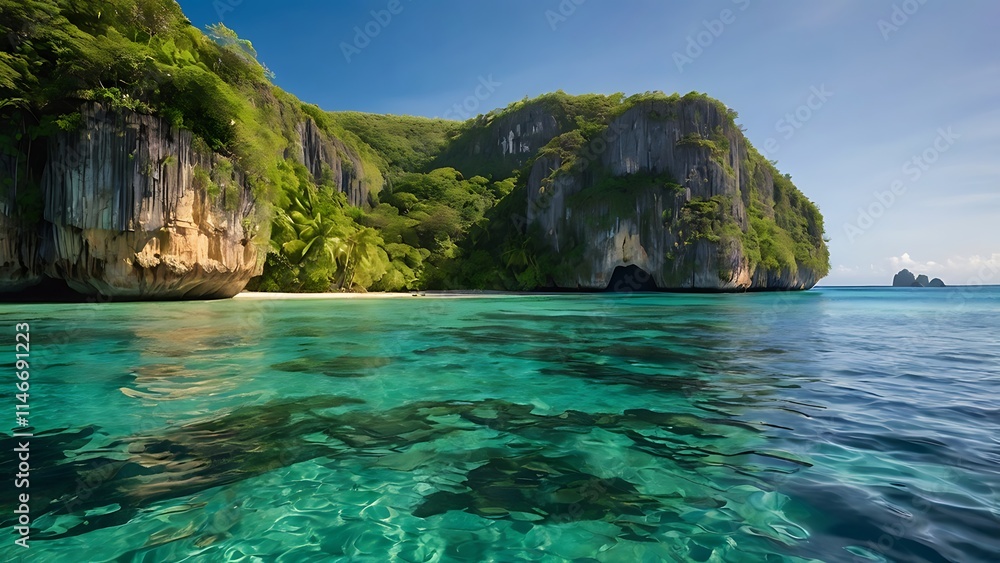 Fototapeta premium island in the sea