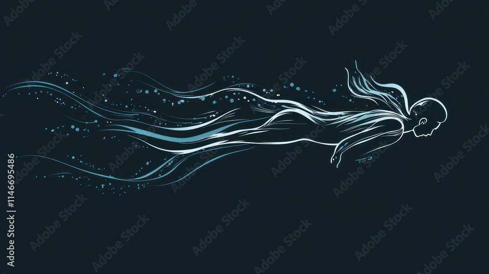 A stylized illustration of a flowing figure, evoking a sense of motion and tranquility. A stylized illustration of a flowing figure, evoking a sense of motion and tranquility.