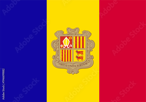 flag of andorra. photo