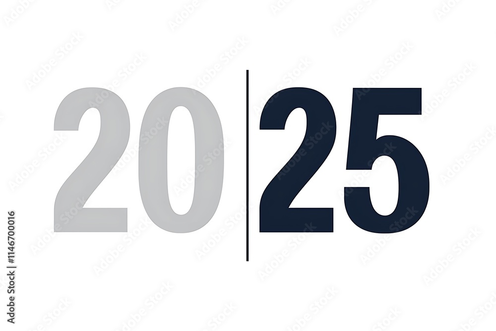 A modern minimalist design with sleek thin sans-serif numbers A modern minimalist design with sleek thin sans-serif numbers