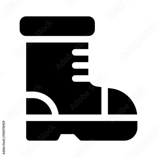 safety boots glyph icon