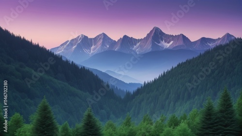 panorama of the mountains