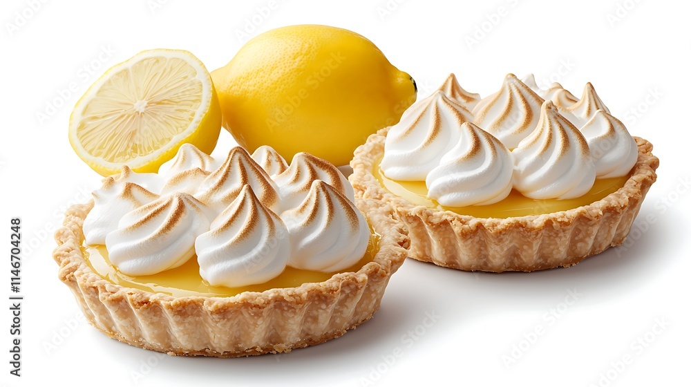 Delicious Lemon Meringue Tarts with Fresh Lemons Delicious Lemon Meringue Tarts with Fresh Lemons