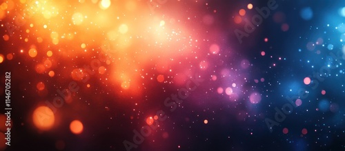 Abstract bokeh background with colorful lights.