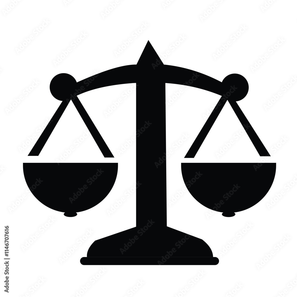 scales of justice icon isolated white background vector illustration scales of justice icon isolated white background vector illustration