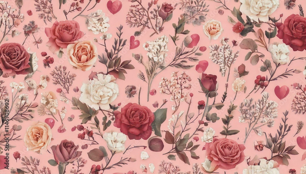 pattern with flowers pattern with flowers