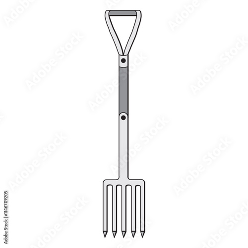 gardening tools - realistic forks, rakes, shovel - vector. Spring summer work on a plot of land. Household goods