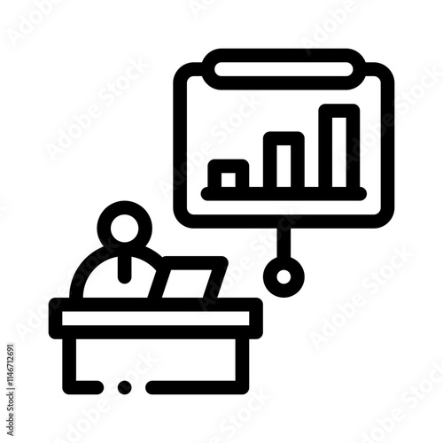 presentation line icon