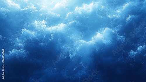 Serene Blue Gradient Background for Calm Atmosphere