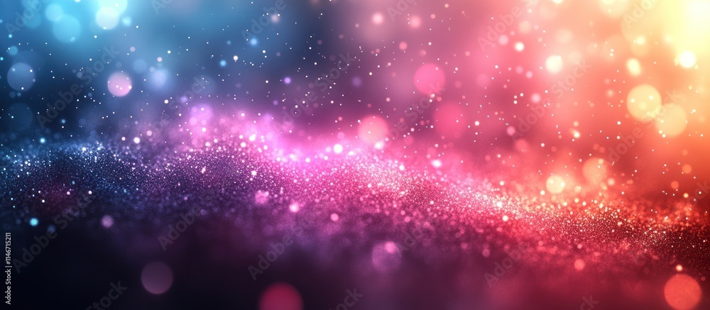 Abstract multicolored glitter background with bokeh. Abstract multicolored glitter background with bokeh.