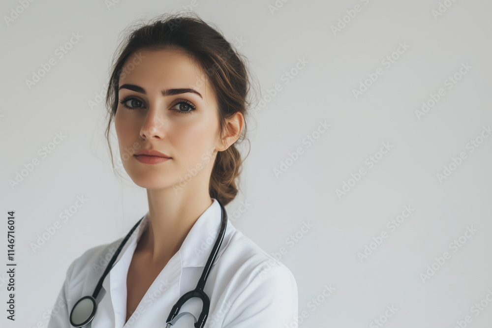 Doctor looking at camera. Doctor looking at camera.