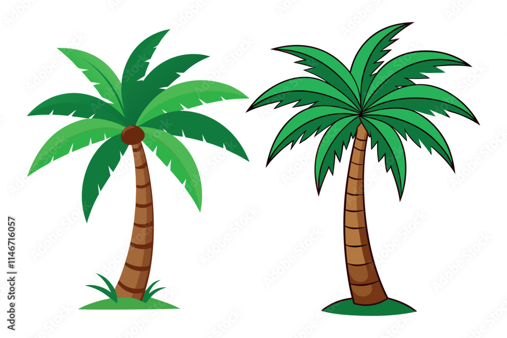 Obraz premium palm tree vector illustration