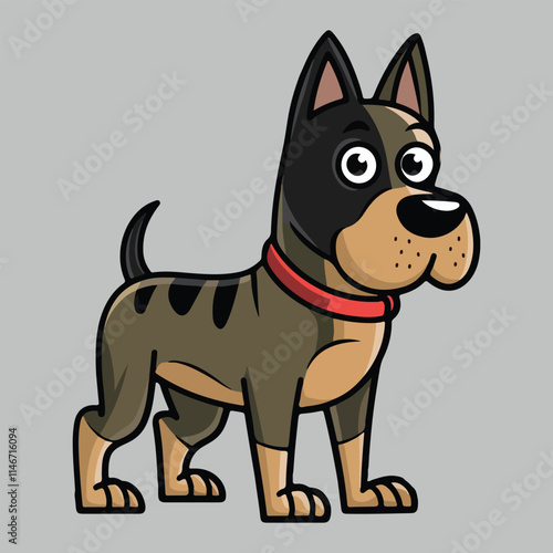 Cute Belgian Malinois dog Standing