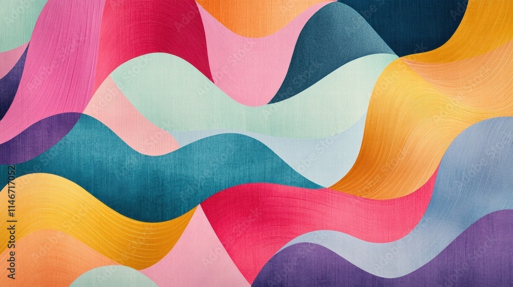 Obraz premium abstract colorful wave pattern background