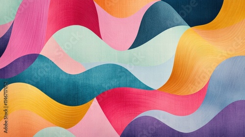 Wallpaper Mural abstract colorful wave pattern background Torontodigital.ca