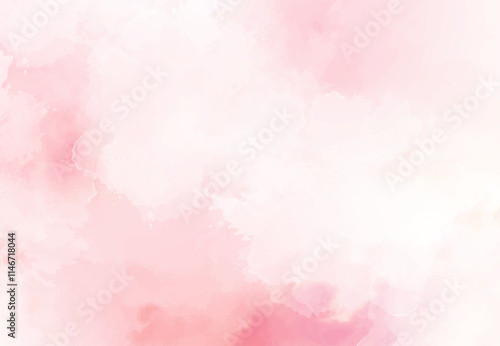 Blush pink watercolor fluid painting vector design card. Dusty rose and white marble geode frame. Spring wedding invitation. Petal or veil texture. Dye splash style. Alcohol ink.Isolated and editable