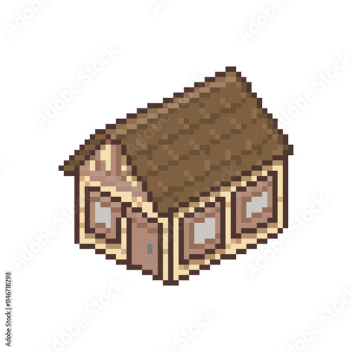 tiny farm house pixel art