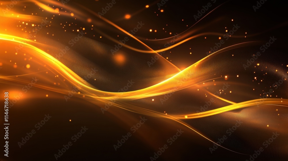 Fototapeta premium golden abstract waves background luxury texture elegant design