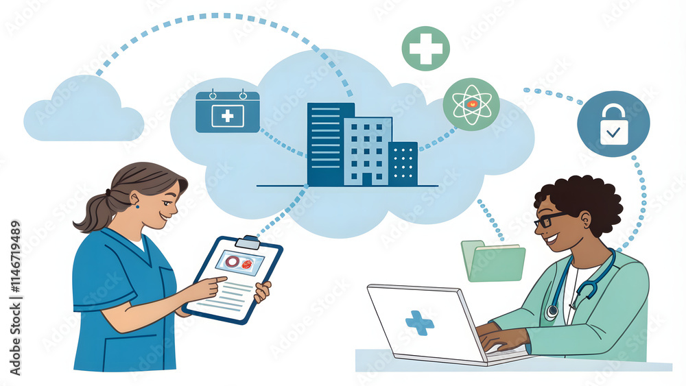 Medical team coordinates patient treatment plans Medical team coordinates patient treatment plans