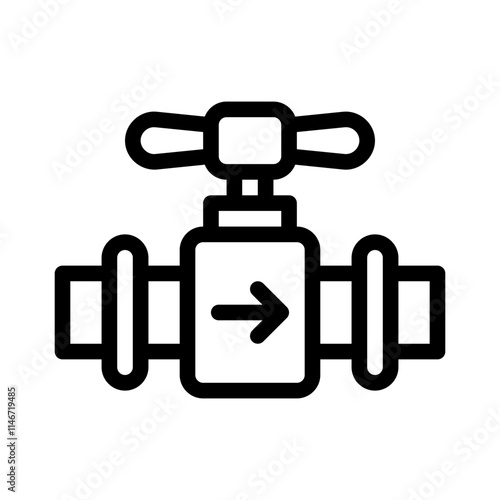 Pipes line icon