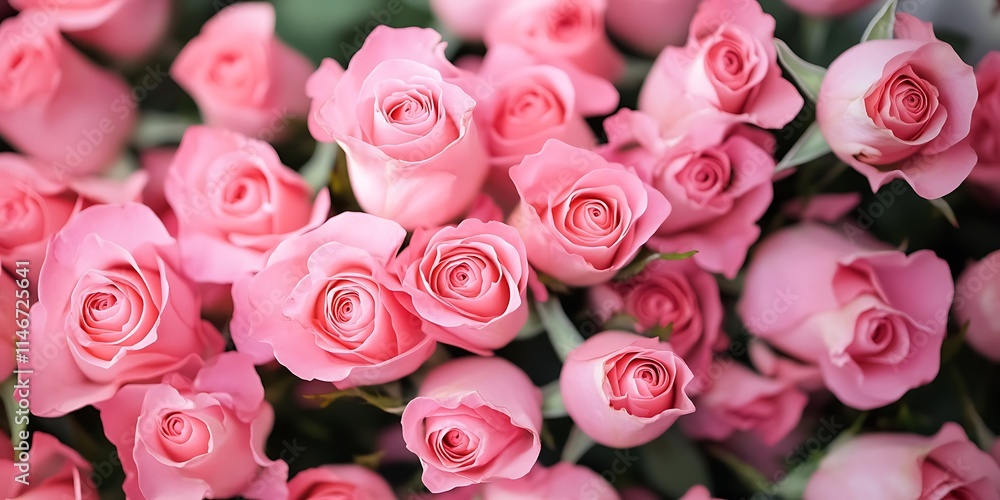 Fototapeta premium a group of pink roses