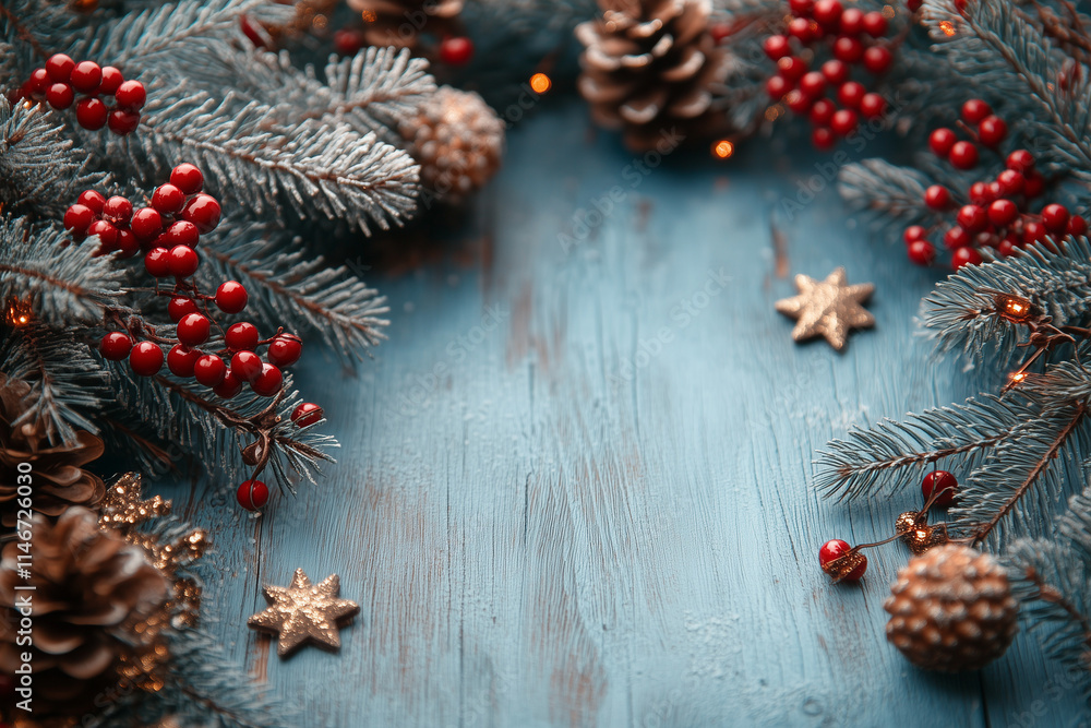 Christmas Background Decor Wooden Texture Christmas Background Decor Wooden Texture