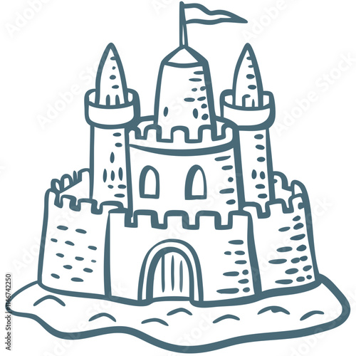  Cartoon Castle Vector for Kids Illustrations and Fantasy Themes