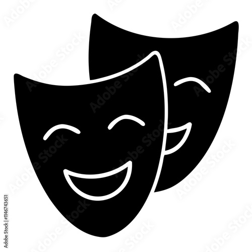  Comedy and Tragedy Theater Masks Vector for Arts and Performance Representation