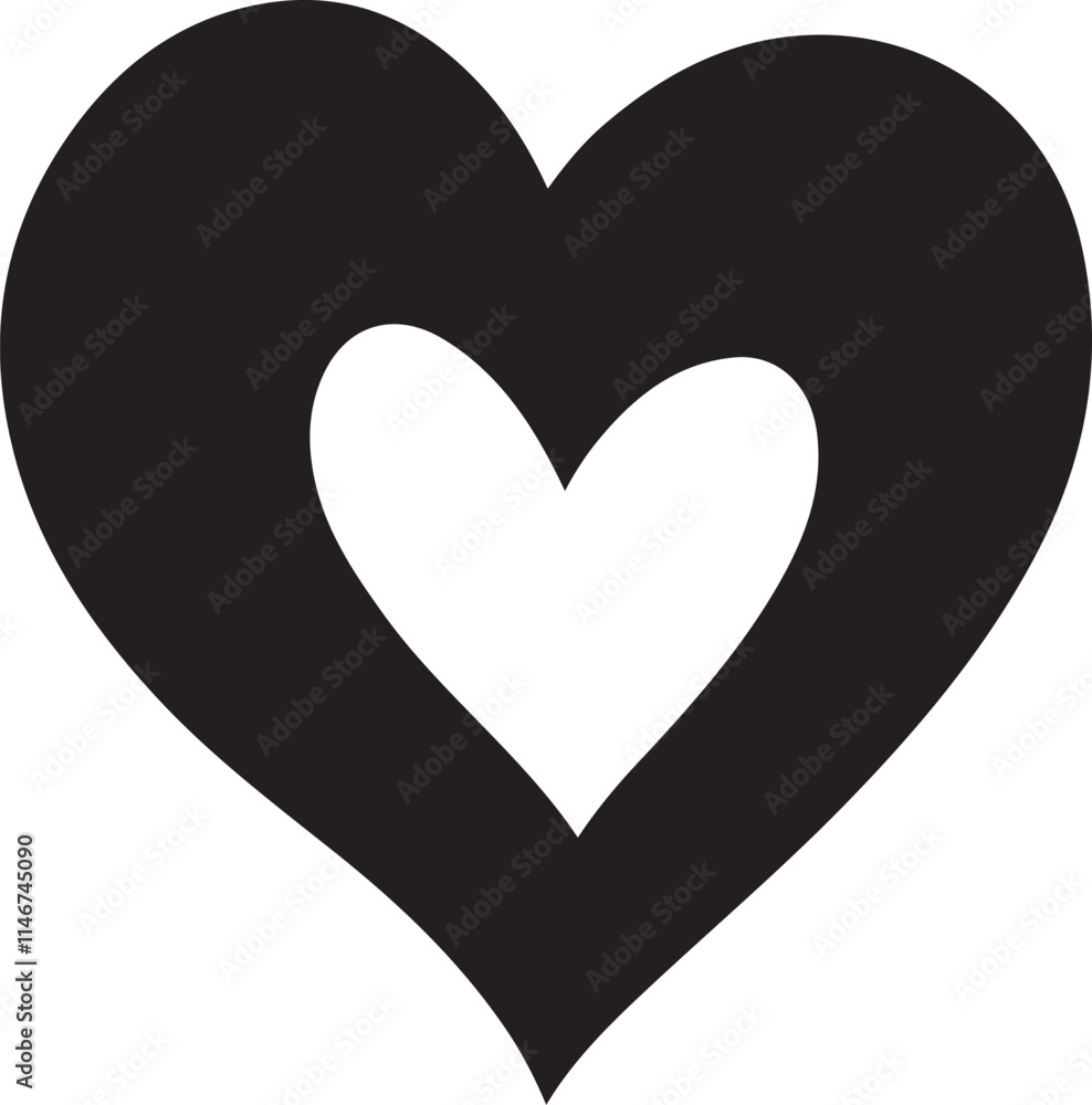 heart shape on a white background heart shape on a white background