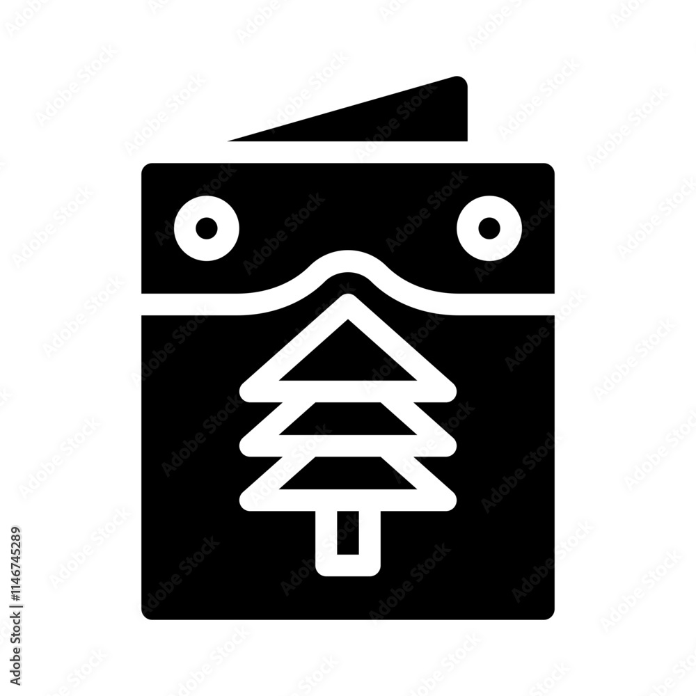 Christmas glyph icon