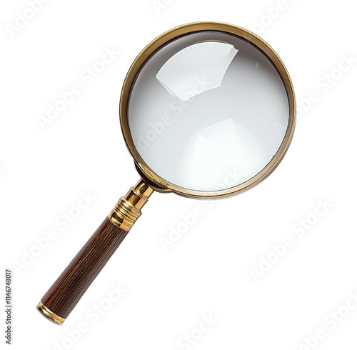 Wallpaper Mural Realistic magnifying glass isolated on transparent background Torontodigital.ca