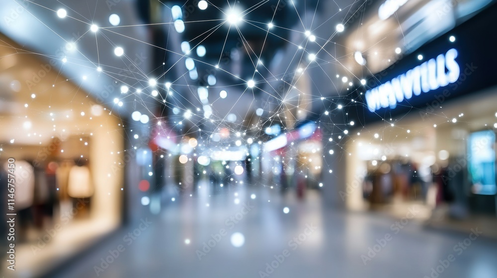 Futuristic AR shopping settings with hologram. Digital shopping concept. Futuristic AR shopping settings with hologram. Digital shopping concept.