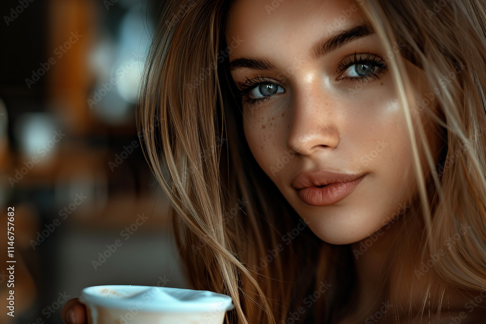 Barista Working in a Stylish Coffee Shop Setting Generative AI Image Barista Working in a Stylish Coffee Shop Setting Generative AI Image