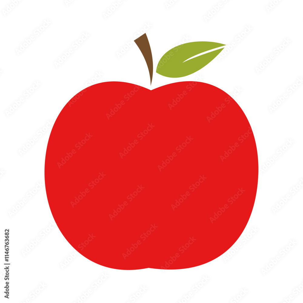Red apple fruit vector Red apple fruit vector
