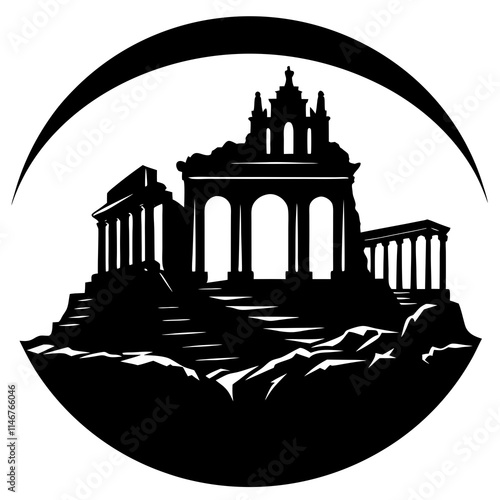 Historical Architecture Vector Art.