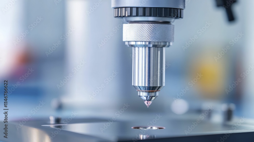 Metalworking machine shaping a piece of steel with precision and power in a factory setting. Metalworking machine shaping a piece of steel with precision and power in a factory setting.