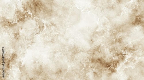 Abstract beige and brown marble texture background with soft clouds and swirls, ideal for design, wallpaper, and decorative applications in various creative projects.