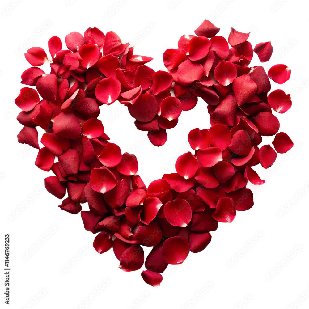heart of red rose petals heart of red rose petals