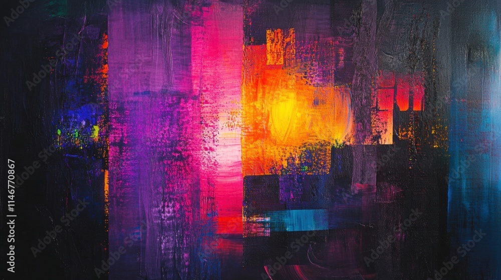 Naklejka premium abstract vibrant painting