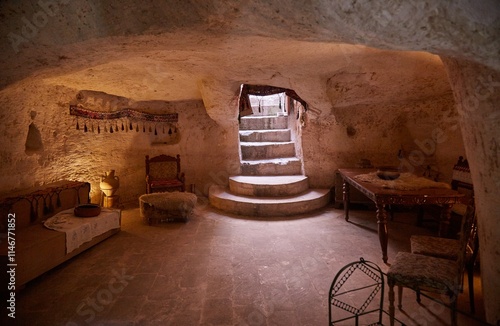 The Midyat Caves, a series of ancient underground homes beneath Midyat photo