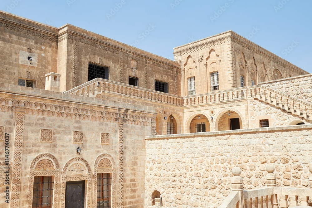 Mor Gabriel Monastery in Midyat Turkey is a Syriac Orthodox monastery founded in 397 Mor Gabriel Monastery in Midyat Turkey is a Syriac Orthodox monastery founded in 397